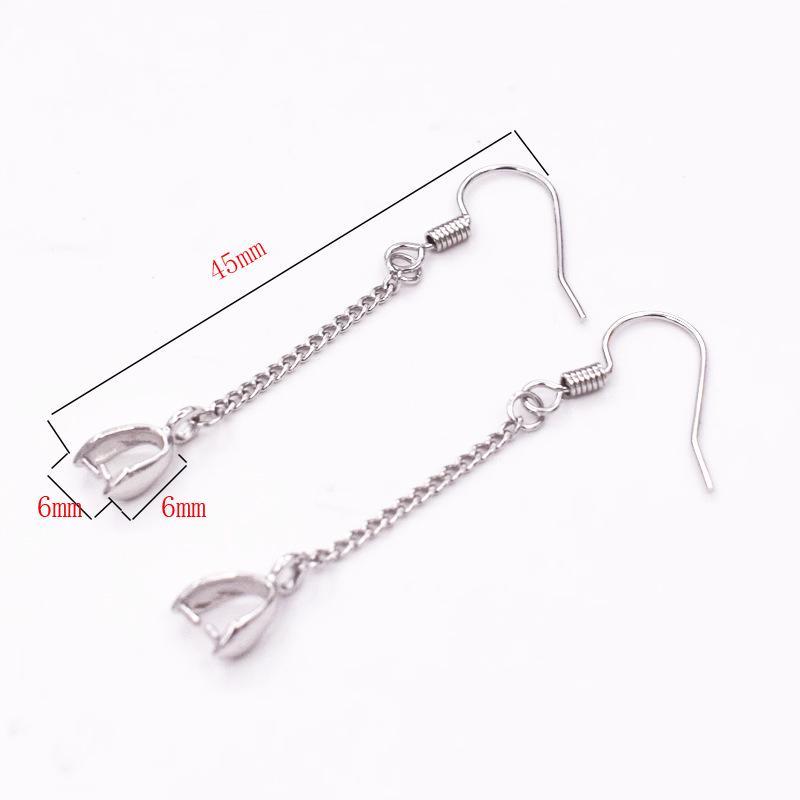 Sterling Silver Plated Earring Findings: Studs with Tray, Ear Hooks, Handmade Dangle Earrings Materials & Accessories.