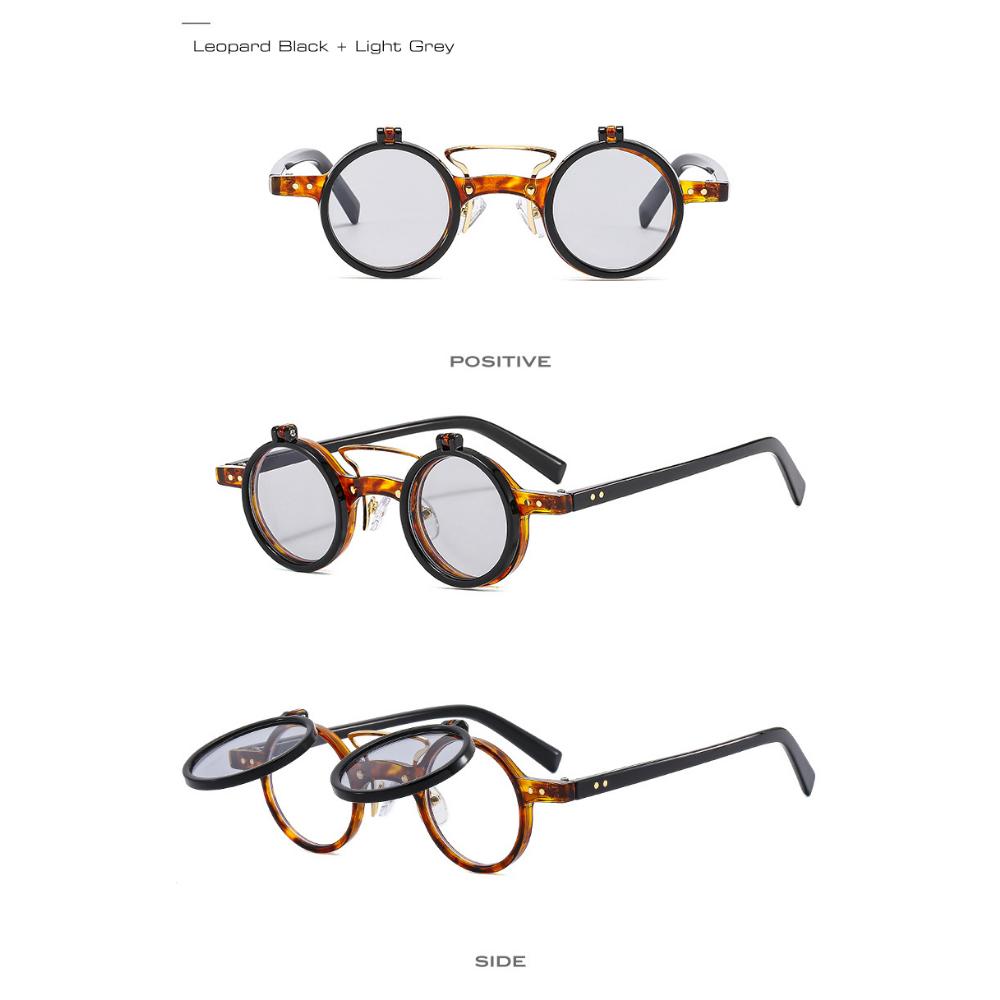 Occhiali Da Sole Punk Rotondi Retrò UV400 Per Uomo E Donna - FELRES 97373 Multicolore