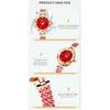 Crystal Women's Waterproof Bracelet Watch Red Simple Quartz Fashionable