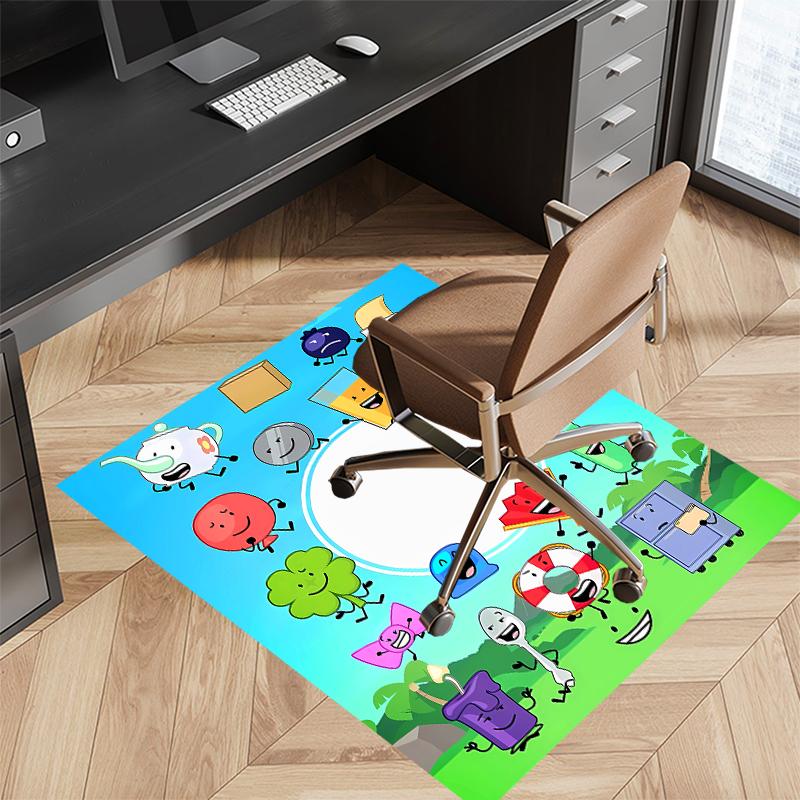 1pc Inanimate Insanity Print Area Rug - Soft, Washable Non-Slip Indoor Mat for Office Chairs, Living Room, Home Office Decorative Rug