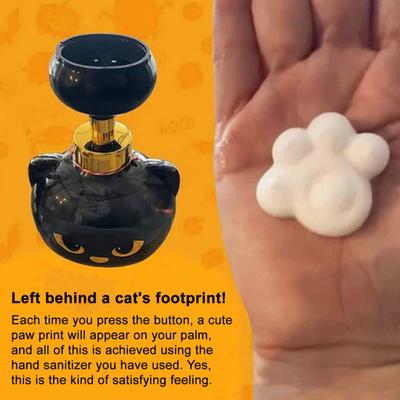 1/2/3Pcs Cat Shape Foam Soap Dispenser Black Kitten Design Reusable Soap Pump