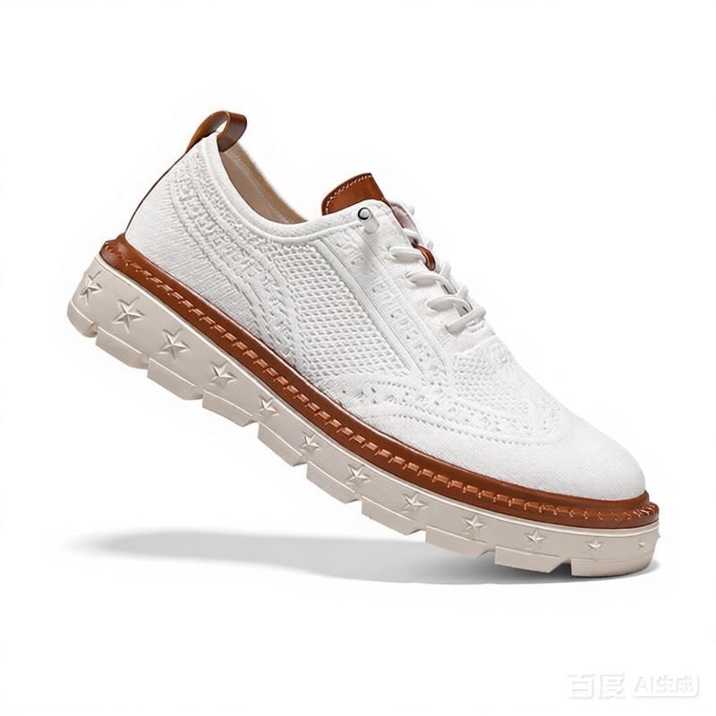 Übergröße 50 51 52 53 54 Herren Mesh-Sneaker Brogue-Designs mit klobigen Sohlen Freizeit-Gehschuhe Sports-Loafer