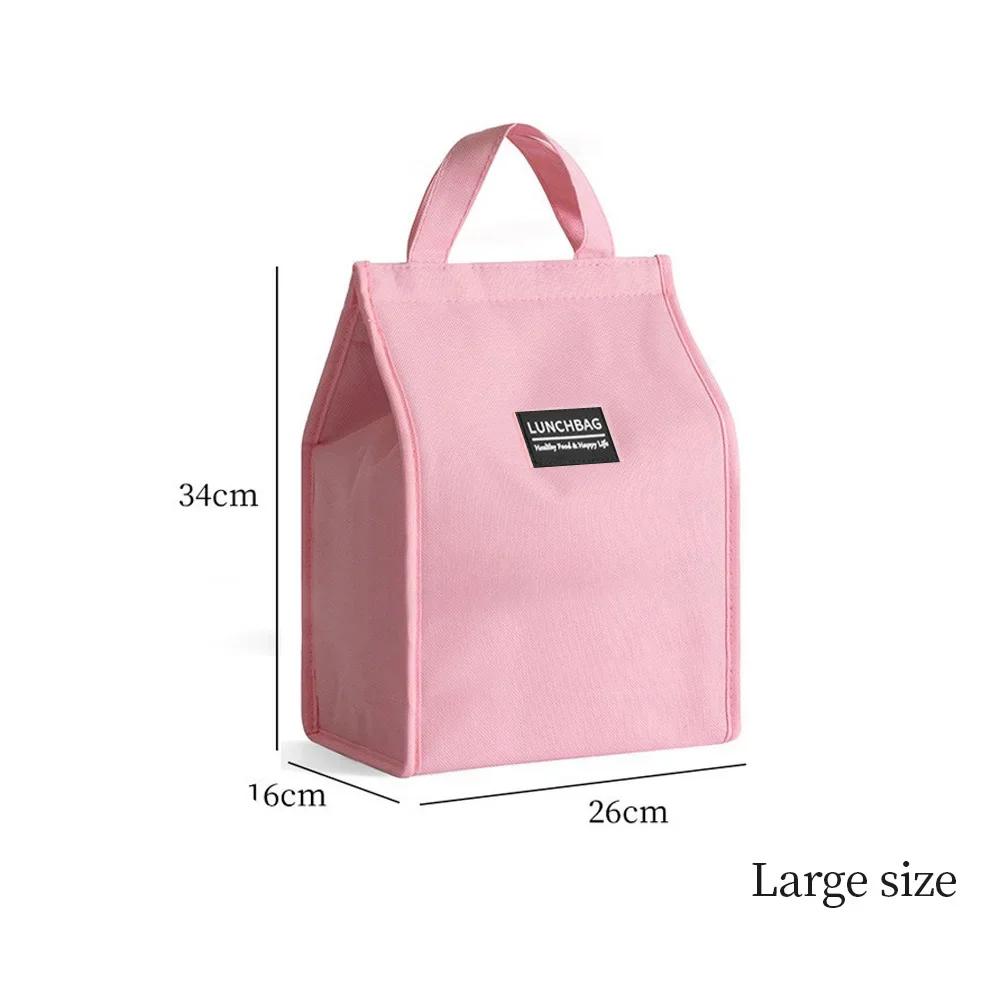 Thermoisolierte Lunchtaschen für Männer und Frauen, Oxford-Stoff, Bento-Box, Organizer, tragbare Lunchtasche, Kühltasche, Tragetasche für Lebensmittel