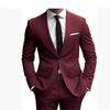 Giacca da smoking nera da uomo slim fit a un bottone per la primavera