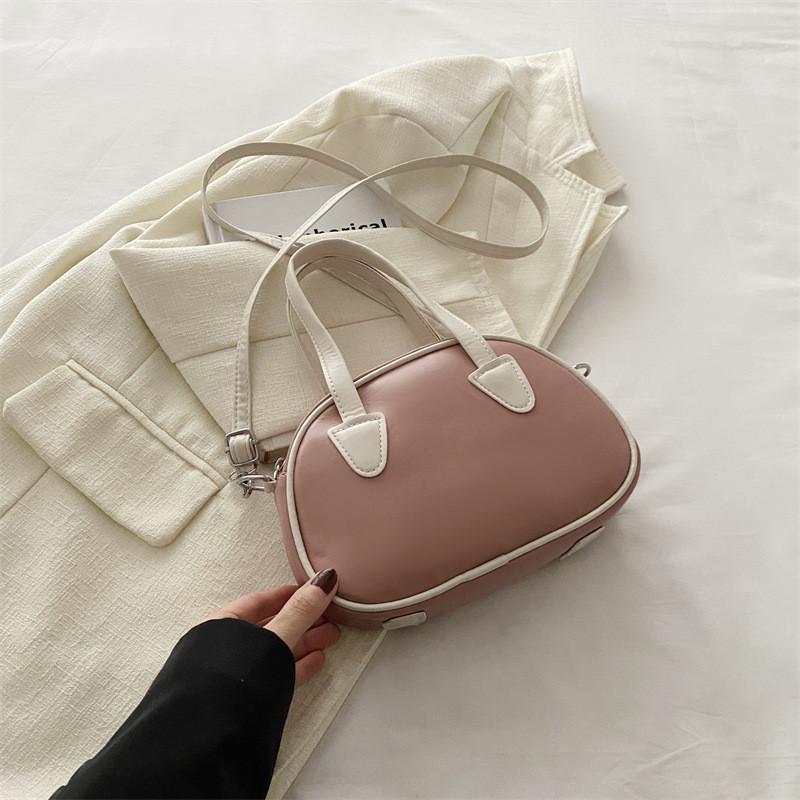 Trendy Korean Style Large Capacity Color Block Shell Bag For Stylish Women In Spring