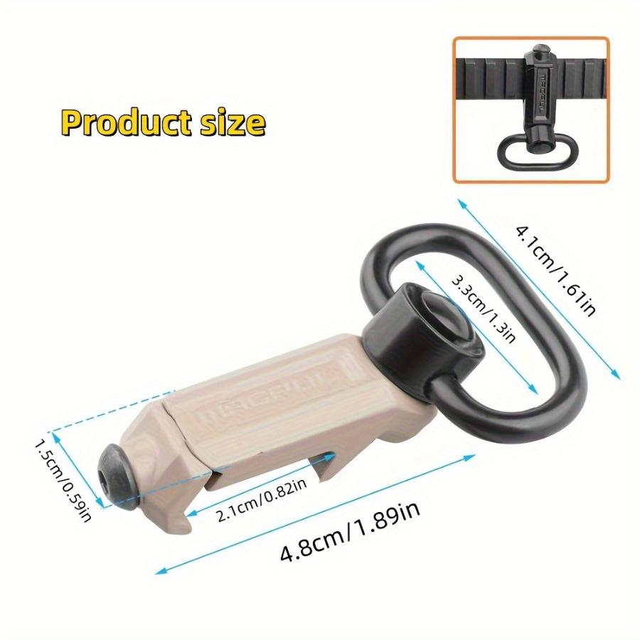 Tactical QD Sling Mount RSA Rail Attachment Zinc Alloy Metal Fiber Single Double Point for Hunting Fishing Gear Enthusiasts