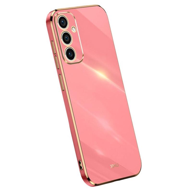 

XINLI For Samsung Galaxy A15 4G/A15 5G Case Soft TPU Electroplated Phone Shell Red