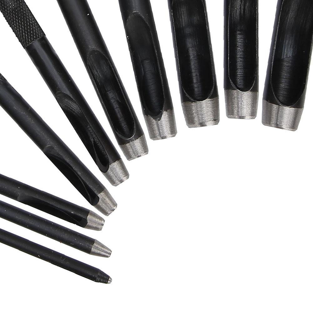 10PCS DIY Leather Craft Hollow Hole Punching Set Leather Belt Hole Puncher 1mm?10mm