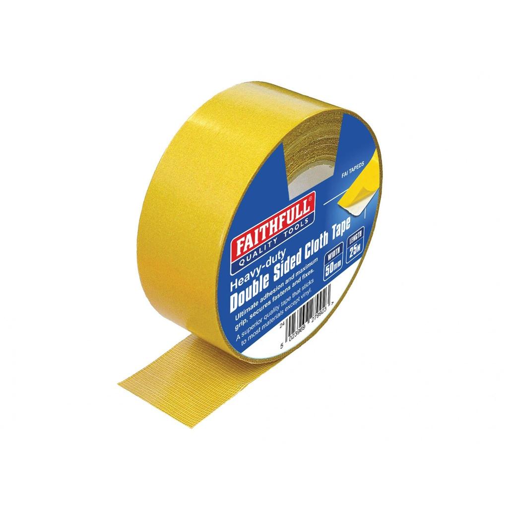 Faithfull Heavy-duty Double-sided Tape 50mm X 25m