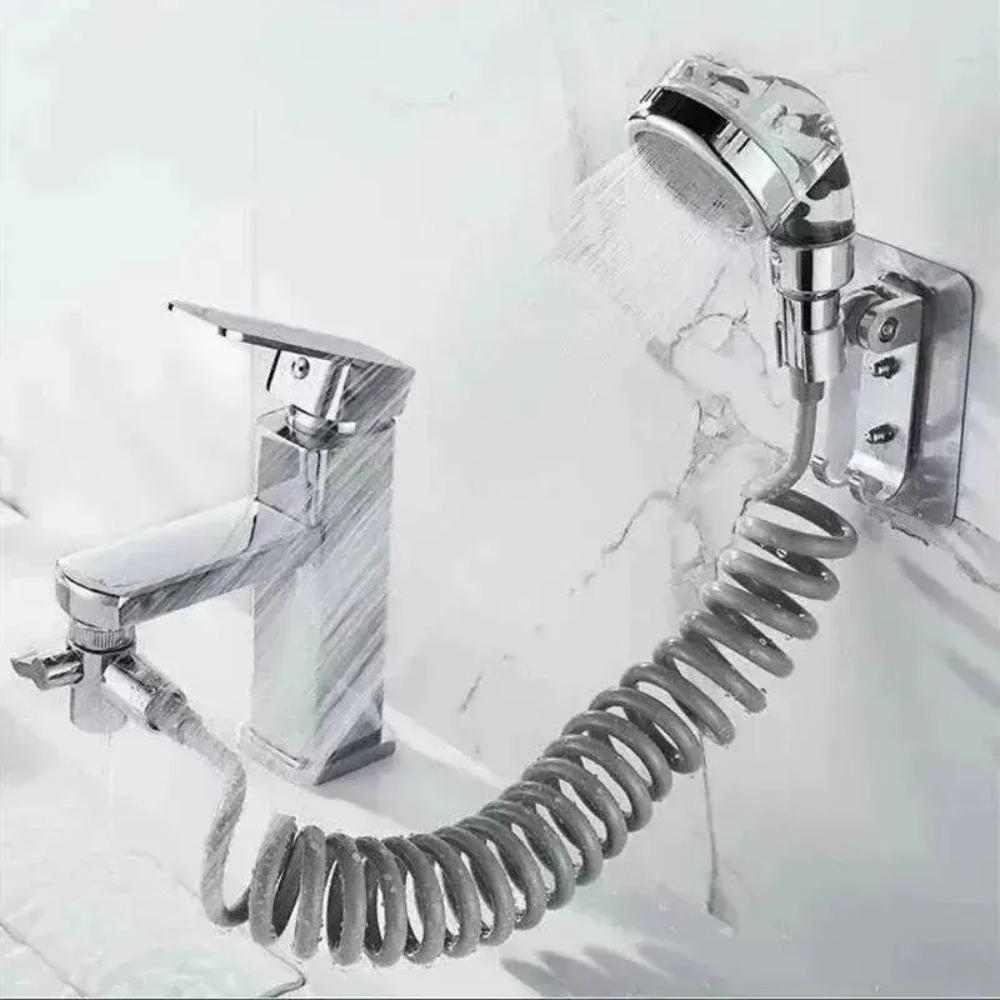 Filterable Water Tap Connector Hangable Kitchen Sink Splitter Shower Head  Hair Salon