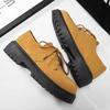 Parkour Thick-heeled Youth Sneakers Loafers Golf Exerciser Men's Yellow Shoes Sport Designers Advanced Luxery Skor