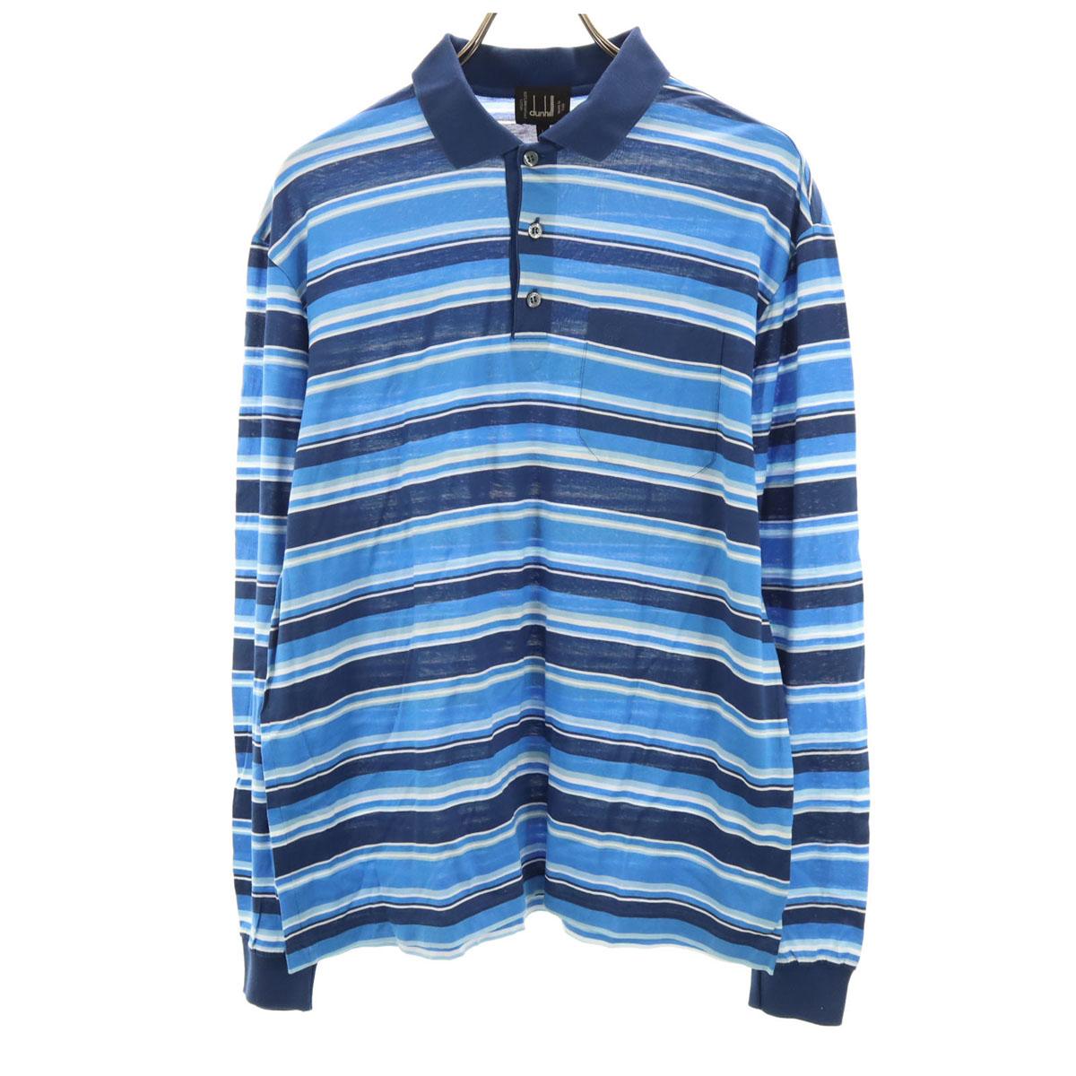 

Dunhill сделано в Италии Поло с длинным рукавом в полоску L Мужское Б/у