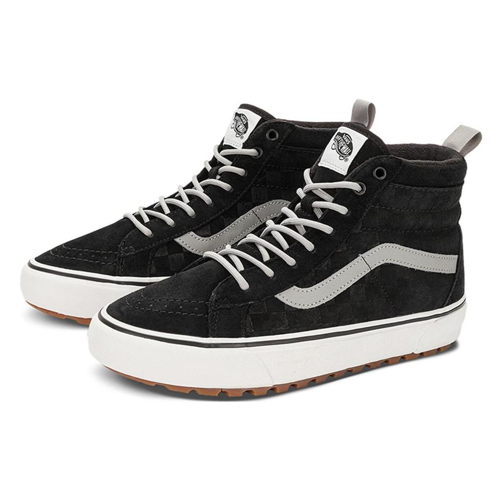 Vans Sk8 Lace-Up High-Top Hiking Shoes Unisex Hiking Shoes Black Gray VN0A5HZYBM8