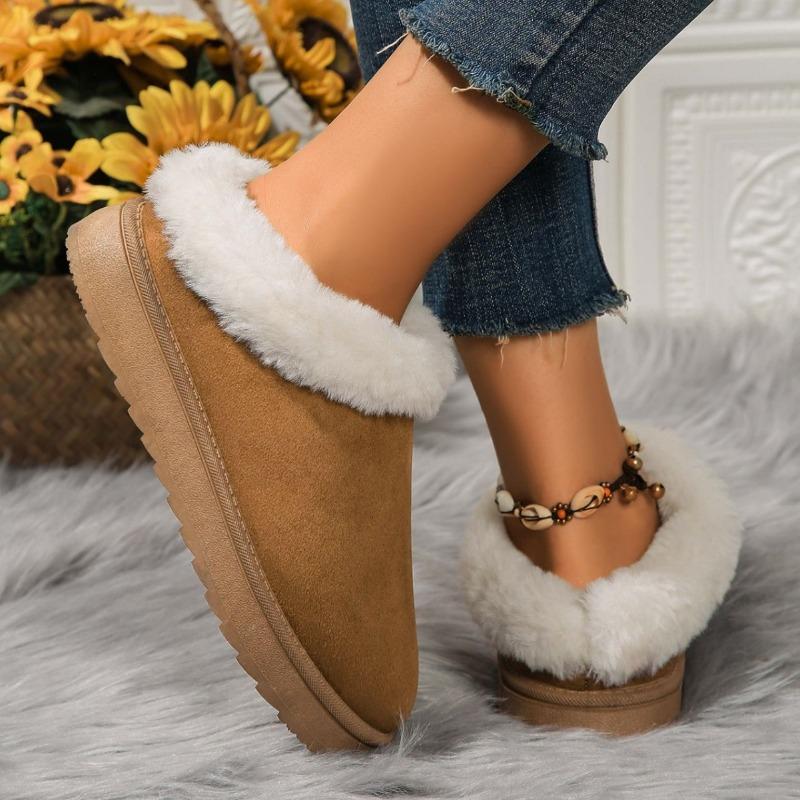 

Женские зимние ботинки Hairy Mouth, толстая подошва, короткие, толстые и легкие хлопковые ботинки 41 коричневый