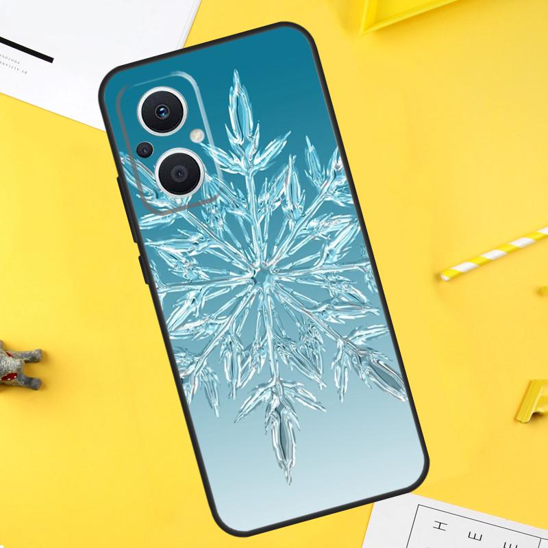 Christmas Snowflakes Case For OPPO Reno 7 Reno 10 Pro 4 5 6 8 Lite 8T 4Z 5Z OPPO Find X6 X5 Pro X2 X3 Neo Cover