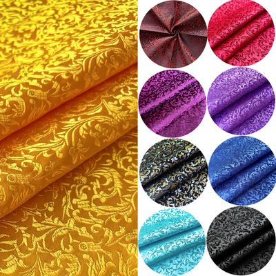 Brocade Žakár Pšeničný Květinový Vzor Damašek Látka Pro Hedvábný Satén Dívčí Šaty Cheongsam Kostým Záclona DIY Prošívání Patchwork