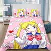 New Japanese Anime Sailor Moon Bedding Set Beautiful Girl Quilt Cover Cute Printing Duvet Home for Teens Best Gifts