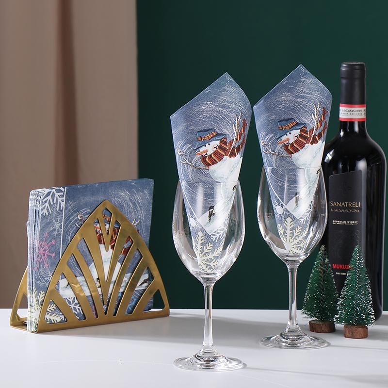 20pcs/Pac 33*33cm 2-Ply Disposable Party Napkin Christmas Pattern