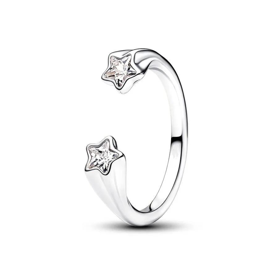 Luxury Original 925 Silver Heart-shaped Bow Flower Ring Fit Women's High-end Jewelry Parties Valentine's Day Gifts