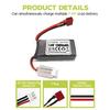 2PCS 7.4V 1000mAh T-Plug Lithium Battery for 18858 18859 18859A 18859E HM163 HM164 35-DJ03 35-DJ04 SN-DJ02 16889 16889A 16890 2845 2846 Q901 Q902