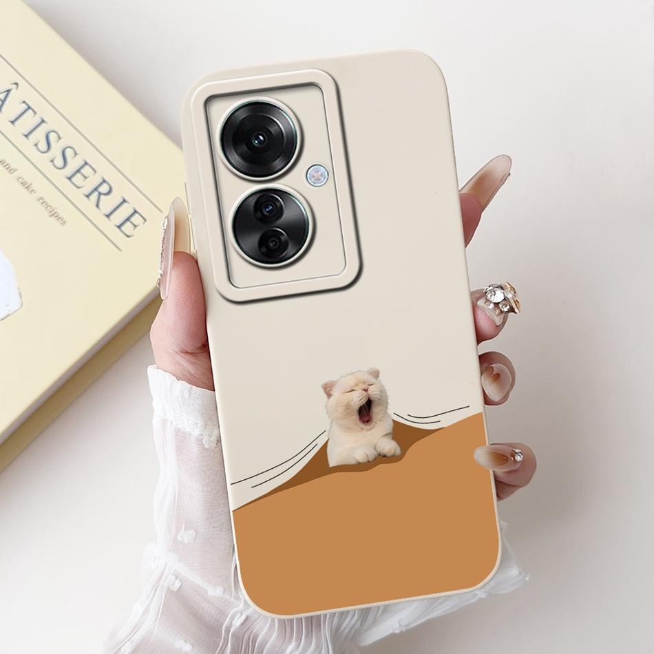 For OPPO Reno11 F 5G Case Reno 11F CPH2603 2024 Elegant Printing Camera Protective Shockproof Soft Silicone Phone Cases