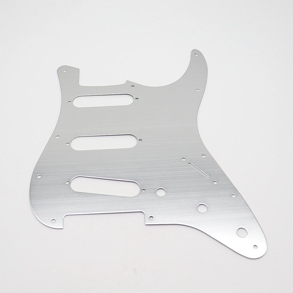 Guitar Metal Pickguard 11 Hole SSS Compatible For ST SQ Style Guitar Parts 9 Color