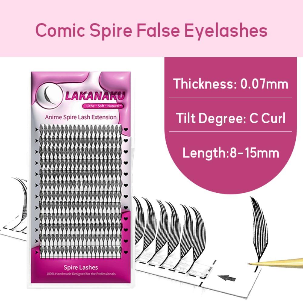 

Набор комичных пучковых ресниц Spire 12 рядов Наращивание ресниц из норки Накладные ресницы Инструменты для макияжа глаз C Curl-8-15mm