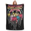 Superweiche Sterne Treks The Next Generation Decke Premium Fleece Flanell Vintage Film Bettdecke Gemütliche Flauschige Decken