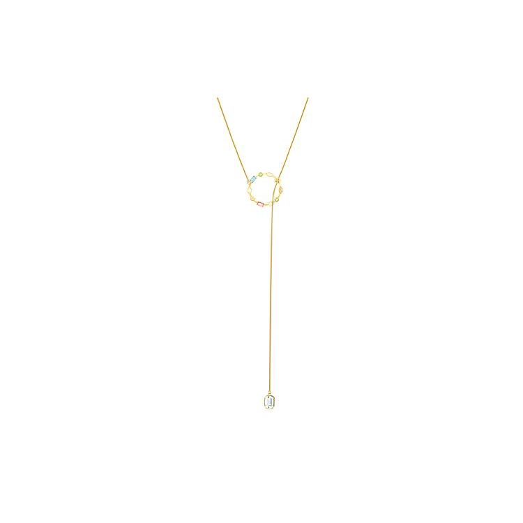 Swarovski Rainbow Schwan Y-Halskette Damen Halsketten Gold 5559300 Box (Random Color) white