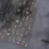 1Sheet 5D Soft Embossed Relief Nail Stickers Cute Daisies Self Adhesive Slider Stickers Press On Nails DIY Nail Art Dec