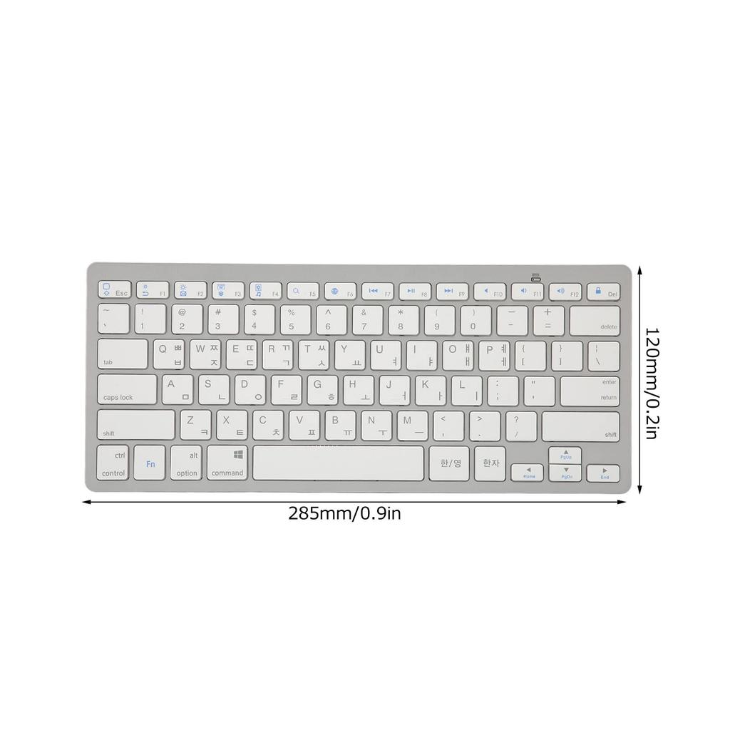 VGEBY Wireless Keyboard, Mini Keyboard, Fast Response, 78 Keys, Ultra-Thin, Multi-System Compatible, Low Noise, for Tablets, Smartphones, and Laptops