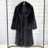 Autumn and winter women's long toka imitation fur suit collar coat coat, made wool imitation fur coat