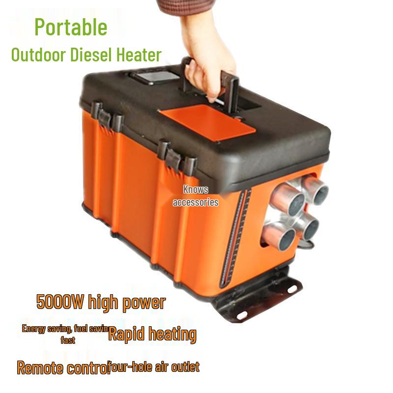 Portable Diesel Heater & Stove Combo for Outdoor Camping and Self-Driving Tours