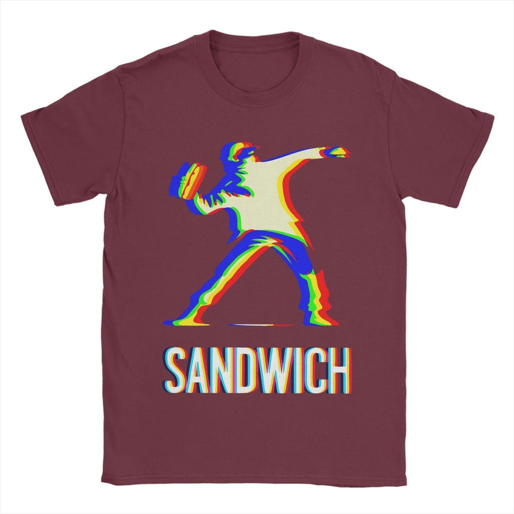 Dc Sandwich Guy T Shirts Men Pure Cotton Casual T-Shirt O Neck  Tee Shirt Short Sleeve Clothing Summer