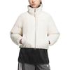 Adidas Originals FW24 Non-Quilting Short Down Stand Collar Comfortable Warm Sports Down Jacket Women Jacket Wonder-White JD3788