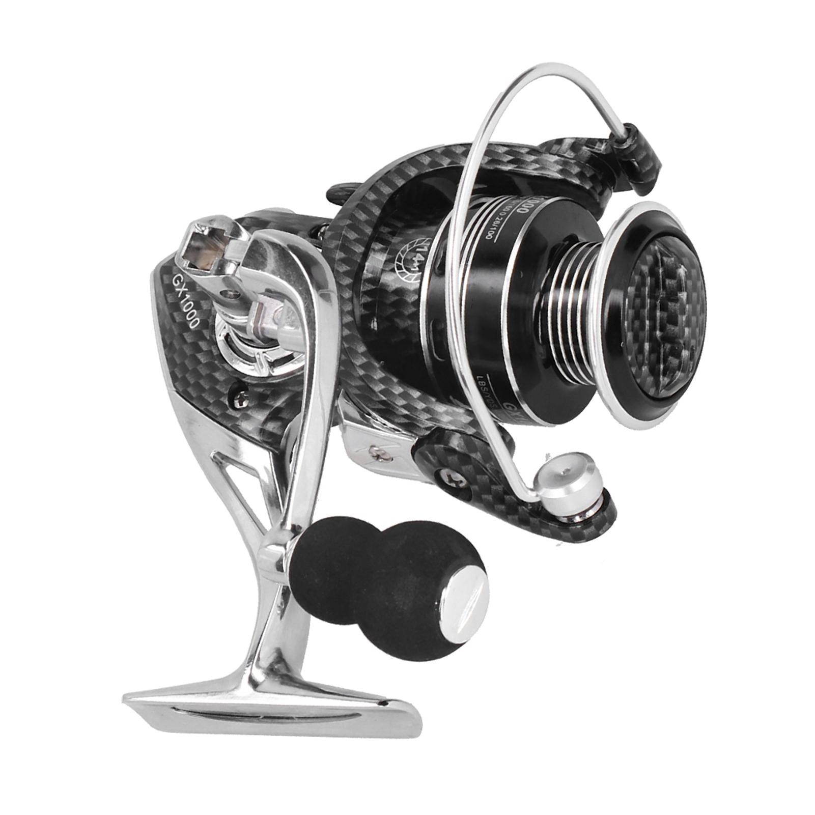 Metal Spinning Reel Lure Sea Rod Gapless Duplex Bearing Fishing Line Reels Accessory GX1000