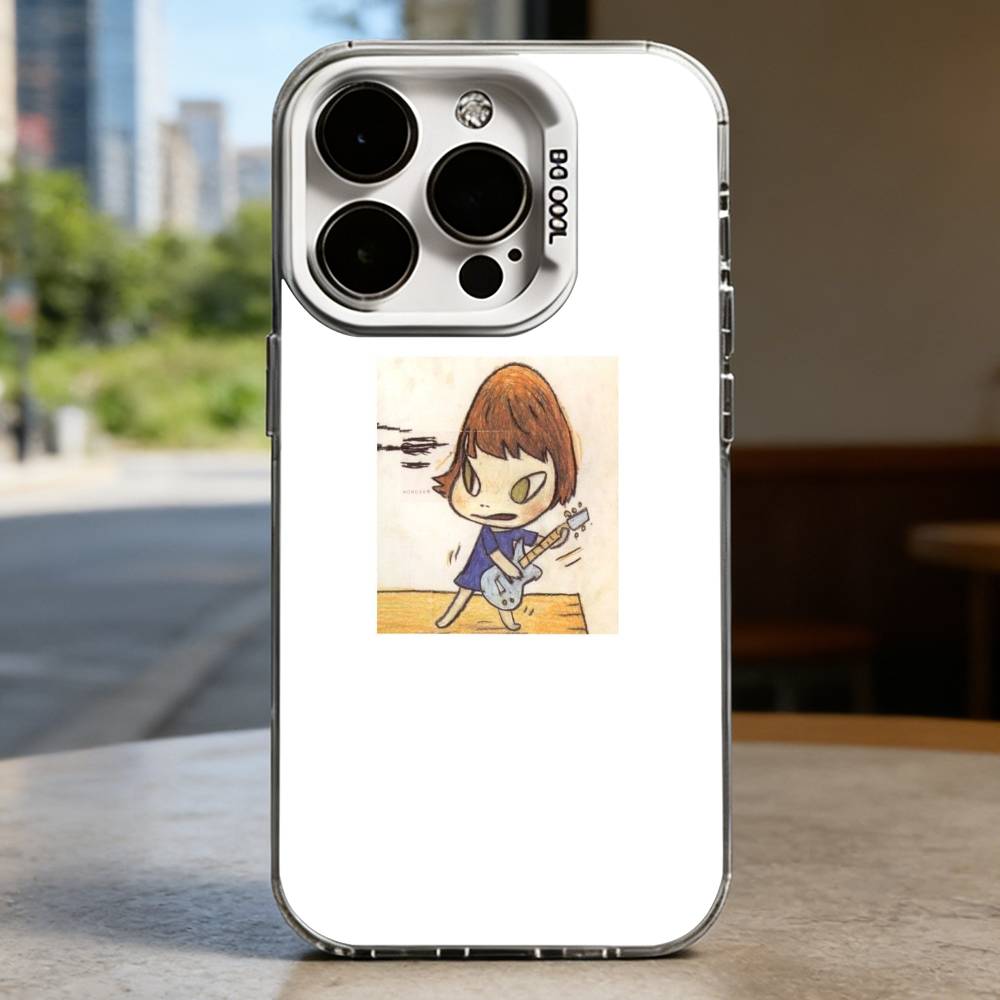 Süße Y-Yoshitomo Nara Hartschalen-Handyhülle für iPhone 16 15 14 13 12 11 Pro Max Plus 16E X XR XS Max stoßfest Vollschutz