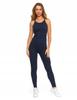 Women's Cotton Top with a Delicate Rib, Sleeveless, Comfortable, MORAJ S NAVY