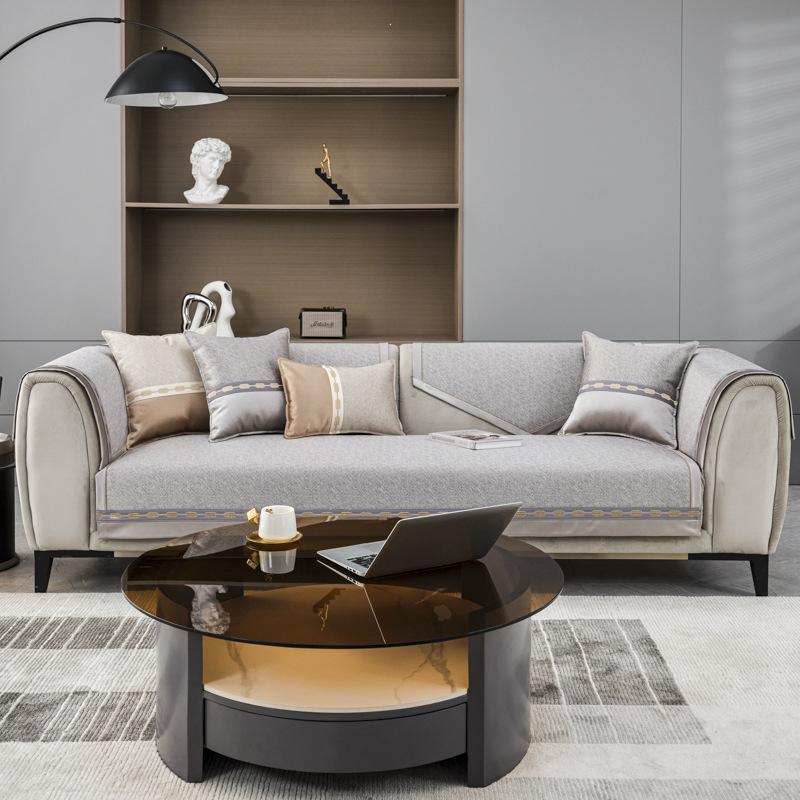 Light Luxury Sofa Cushion Four Seasons Universal Non-Slip High Precision High-End Modern Simple Nordic Fabric Sofa Towel Cover