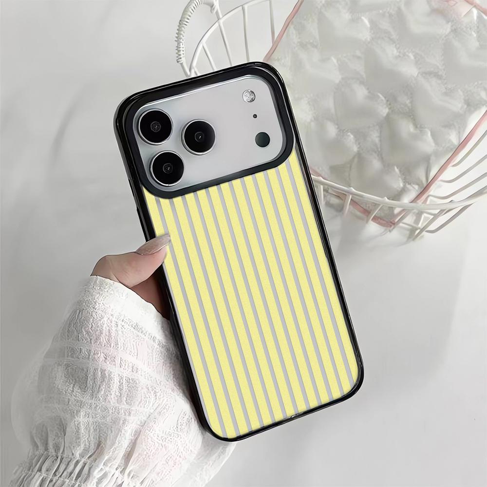 Fresh Light Colored Stripes Phone Case For Iphone 17 Air 16 15 14 11 13 12 Pro Max Anti-Fingerprint Protective Minimalist Cover