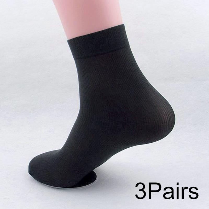 

3Pairs Polyester Absorb Sweat Silk Comfortable Thin Version Anti-friction Casual Socks Sport Socks Socks 3 pairs