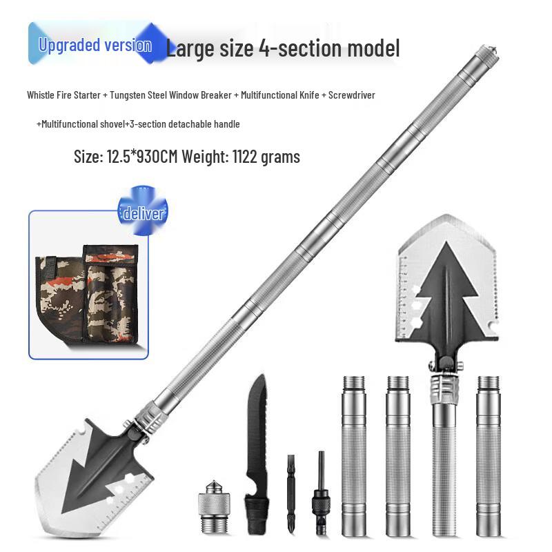 Folding Multifunction Manganese Steel Engineer Shovel
