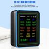 Air Quality Pollution Meter Tester with Time Display WiFi Air Quality Detectors Home HCHO TVOC CO CO2 Testing Meter