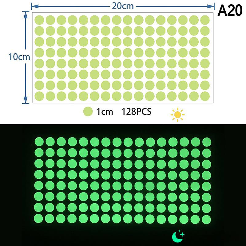 Светящиеся в темноте точки Наклейки Съемные Светящиеся Точечные Наклейки Светящиеся Наклейки на Потолок и Стены Наклейка на Выключатель Будильника DIY
