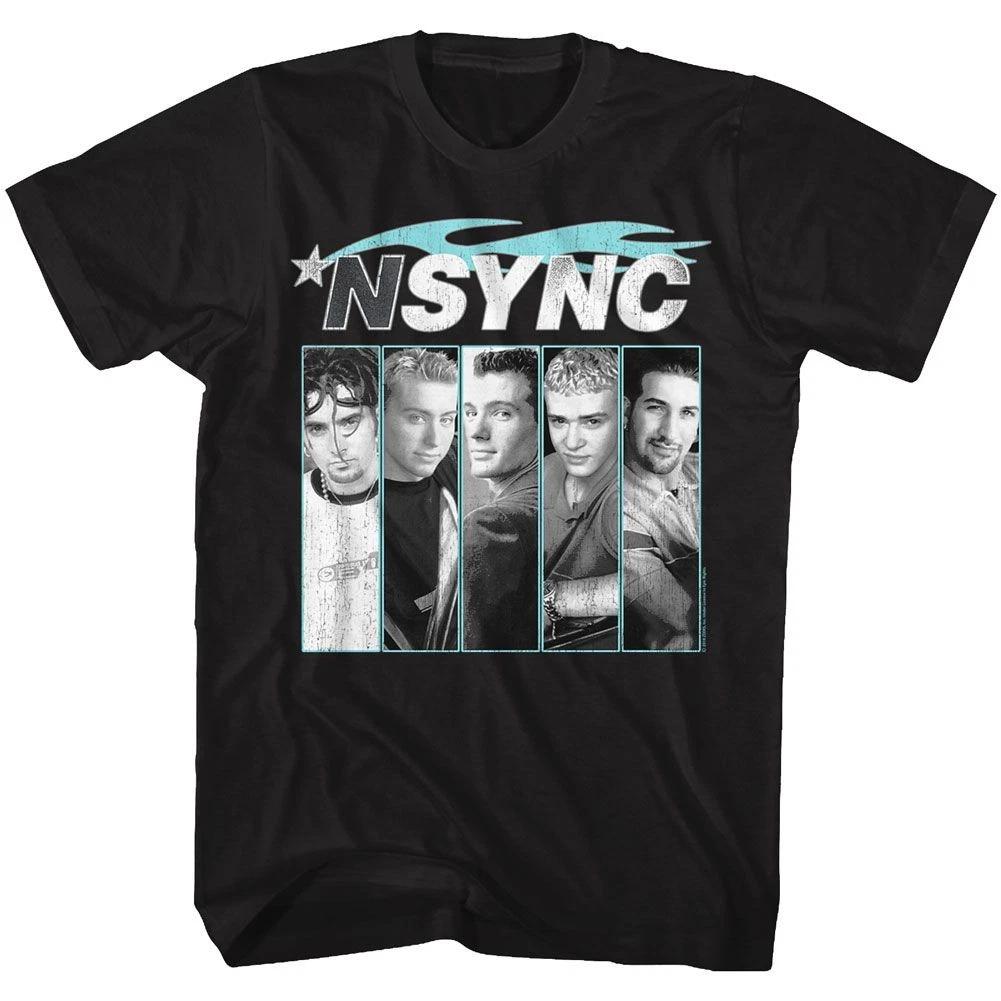 NSYNC Blue Flame Album Cover Black Pop Music Boy Band Children s T-shirt 120