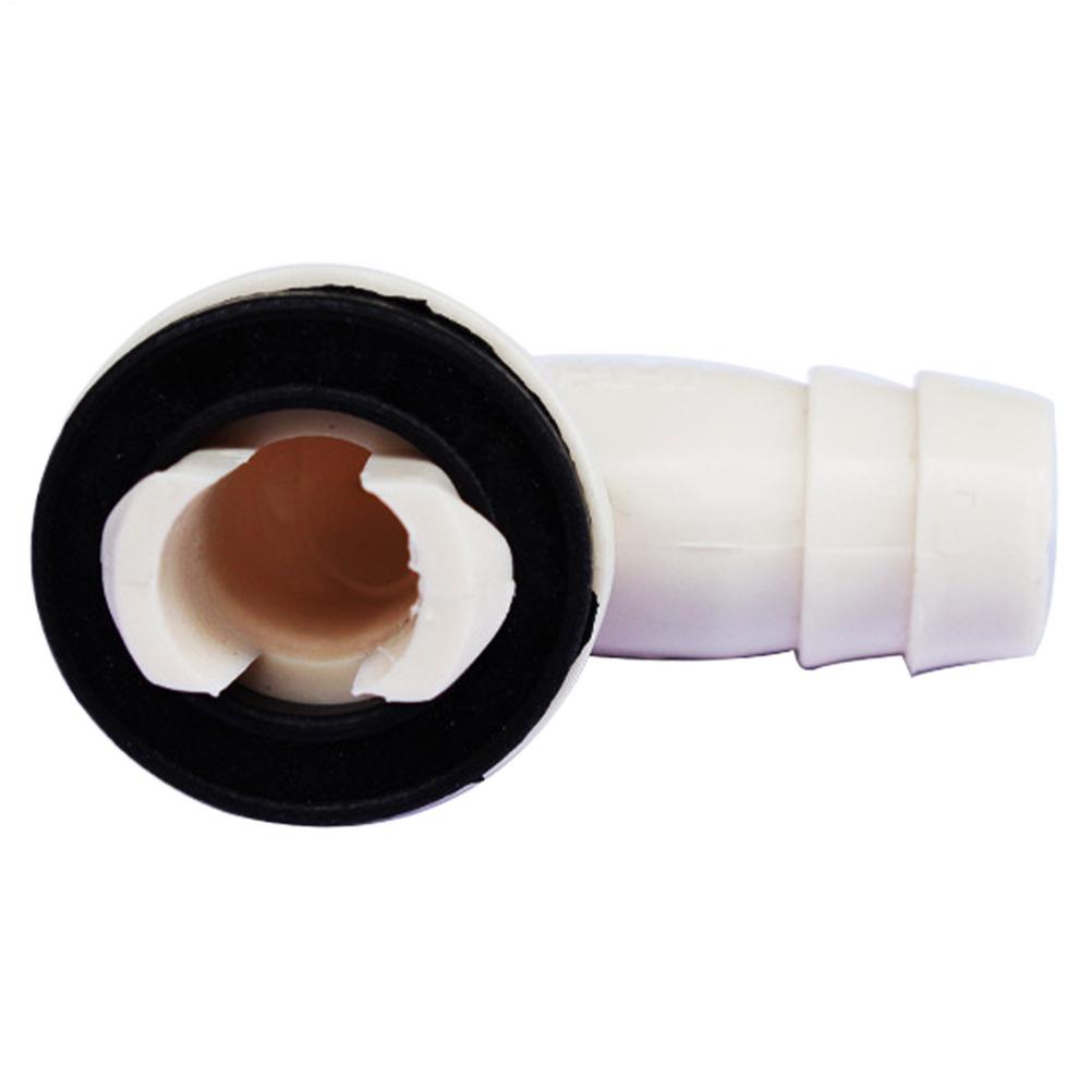 

15mm Air Conditioner External Unit Drain Hose Connector Elbow with Rubber Ring for LG/Media/Haier/Kelon/Gree AC Units Home Use