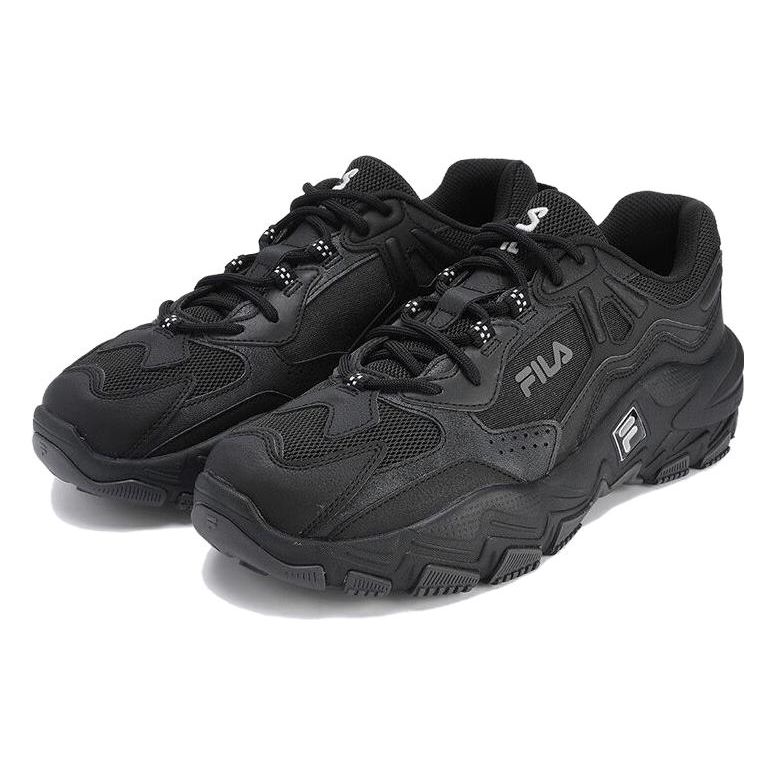 FILA Predator 2 Mesh Fabric Synthetic Leather Comfortable Daily Wear Durable Low-Top Lifestyle Shoes Men sneaker Black F12M322105FBF