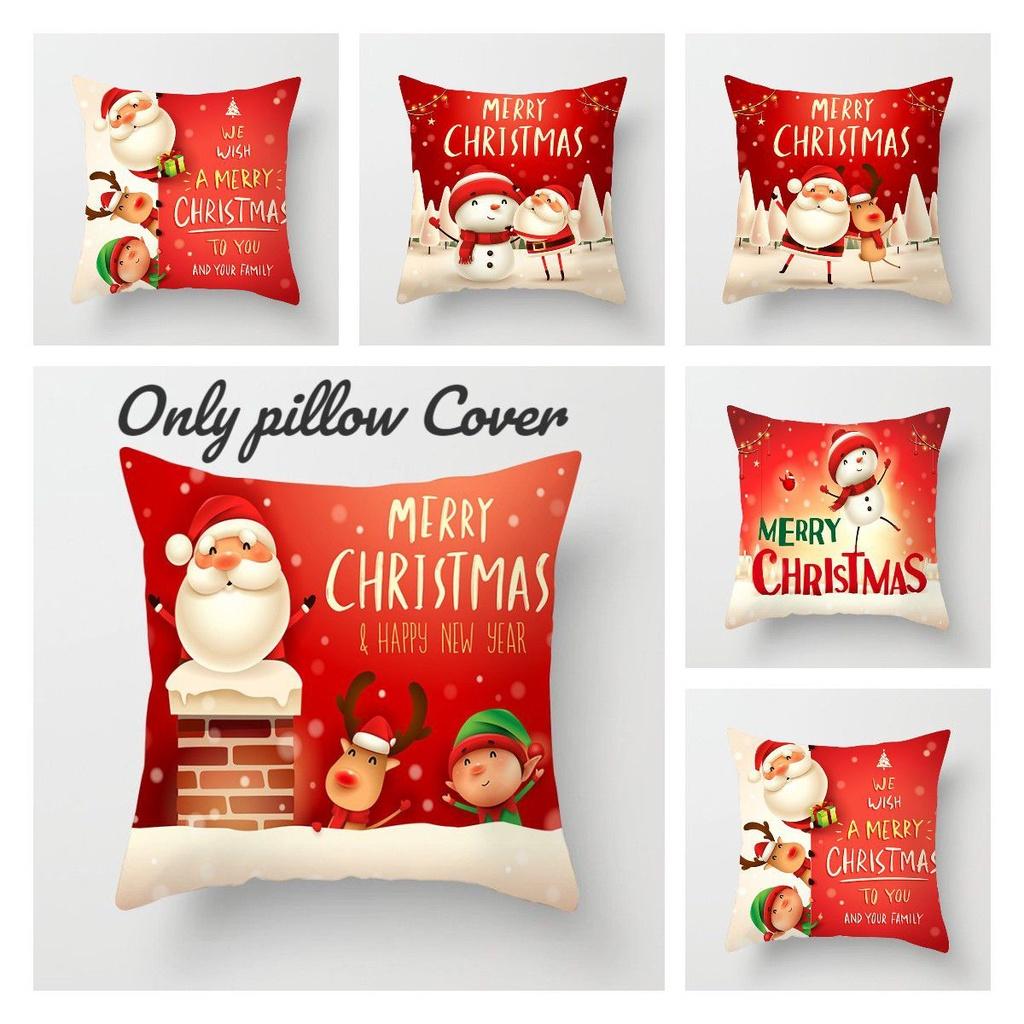 Gemütlicher Weihnachts-Weihnachtsmann-Kissenbezug für Sofa-Schlafzimmer-Dekor