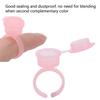 100pcs Tattoo Ink Rings Cups Pigment Holder Eyebrow Eyelash Extension Microblading Accessories