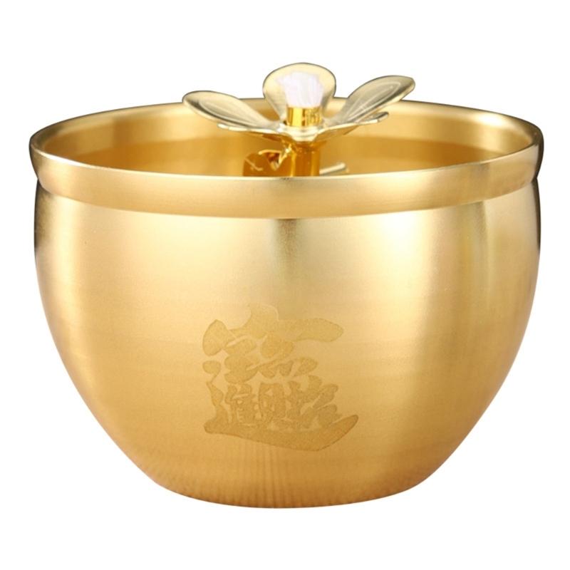 Ghee Lamp Holder Oil Lamp Buddhist Butter Lamp Holder Desktop Ornament for Home Decors Buddhist Altar Offering Supplies 1